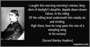 morning morning's minion, king- dom of daylight's dauphin, dapple-dawn ...