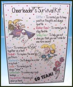 survival kit cheerleading cheerlead surviv cheer spirit gifts cheer ...