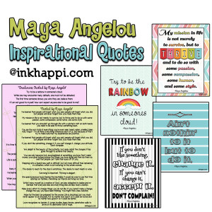Tons of Maya Angelo quotes and several free printables from inkhappi ...