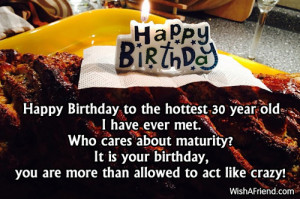 30Th Birthday Quotes - Happy Birthday to the hottest 30, 30th Birthday ...