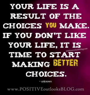 Is it time to make better choices?