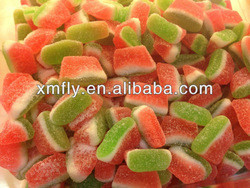 sugar coated sweet watermelon slice jelly gummy candy sweets