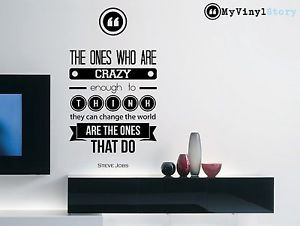 Steve-Jobs-inspirational-business-quote-wall-decal-The-ones-30x16 ...