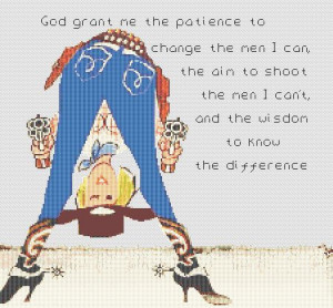 ... American > Humorous COWGIRL'S PRAYER Saying CROSS STITCH PATTERN