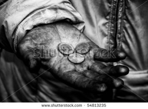 Dirty Hands Beggar With