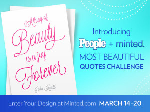 ... our first-ever Most Beautiful Quotes Challenge, kicking off March 14