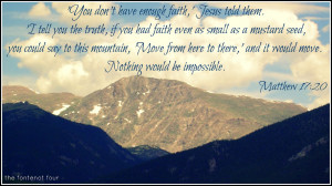 Prayer Can Move Mountains