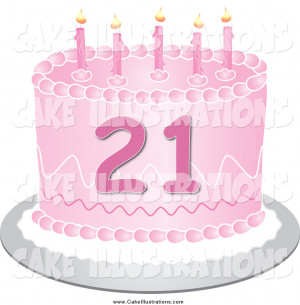 Birthday Cake Royalty Free Vector Illustration Pams Clipart