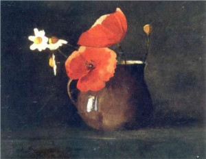 Odilon Redon - Flowers in Green Vase [ORFGV001] - $130.00 : Custom 100 ...