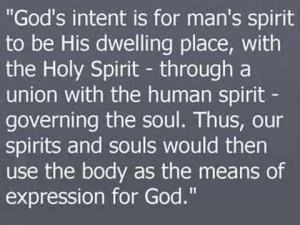 am your dwelling place, your sactuary..keep me clean...Use me