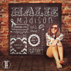 photo shoot that makes a very personalized image with name, quotes ...