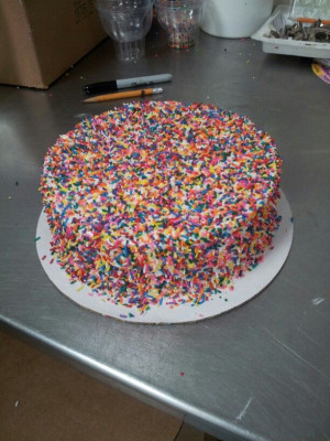 More sprinkles dairy queen ice cream cake from Chicago ave Dairy queen