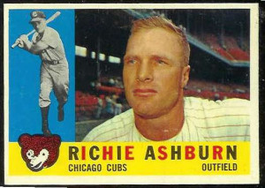 1960 Topps #305 Richie Ashburn [#b] (Cubs) Baseball cards value