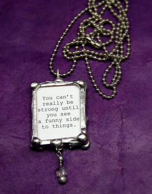 Ken Kesey and John Ray quote necklace, 2 sided