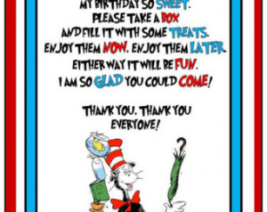 Dr Seuss Candy Buffet Sign