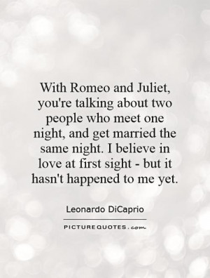 Romeo And Juliet Love At First Sight