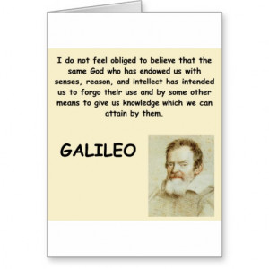 Galileo Quote Greeting Cards