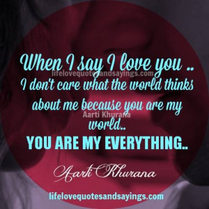 You Are My Everything.. - Love Quotes And SayingsLove Quotes And ...