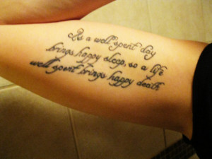 Viewing Gallery For - Pretty Quote Tattoos