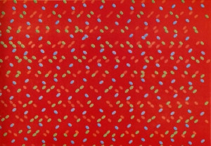 Larry Poons. Nixes Mate. acrylic on canvas. 1964. 5'10