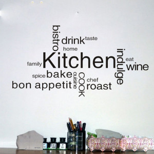 Removable Home Quotes Kitchen Decor Kitchen Wall Decals