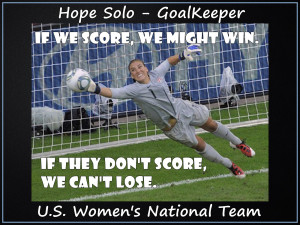 Hope Solo Olympic World Cup Soccer Champion Photo Quote Wall Art ...