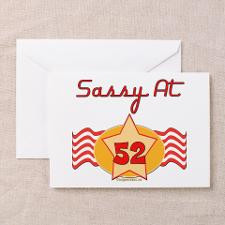Sassy At 52 Years Greeting Cards (Pk of 20) for