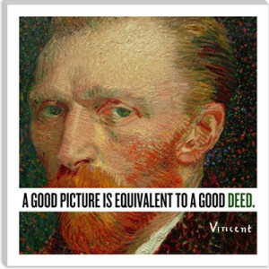 Vincent Van Gogh Quote Canvas Art Print