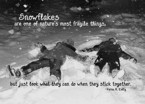 Snowflakes Are Kisses From Heaven Quote Snowflakes are one of nature's