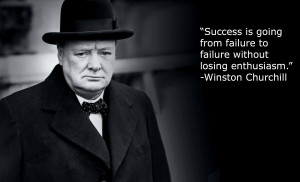 Winston Churchill Quote Success Failure