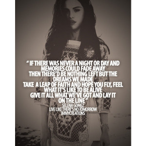 Selena Gomez Lyric Quotes