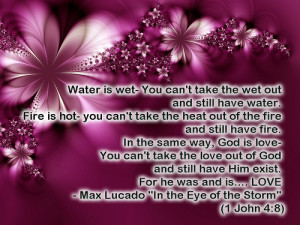 Max Lucado quote- God is Love ☺