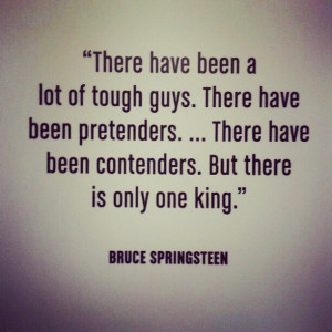 Quote from Springsteen at ICON exhibit at GracelandPhotos, Gossip News ...