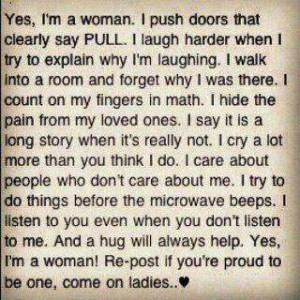 Lady quotes, proud to be me