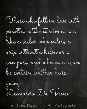 Leonardo Da Vinci Love Quote 8x10 Chalkboard Print Valentine's Day ...