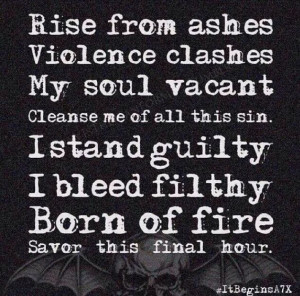 Avenged Sevenfold Lyrics