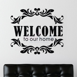Welcome to Our Home Sign|Home Welcome Signs Wall Sticker