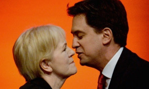 Johann Lamont with Ed Miliband at the Scottish Labour conference