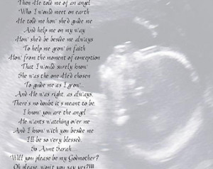... Godparents Poem from Unborn Baby Personalized 8x10/11x14 Poetry Print