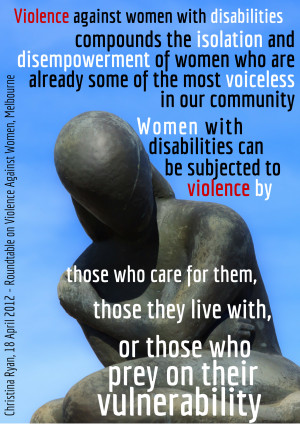 Violence against women with disabilities 