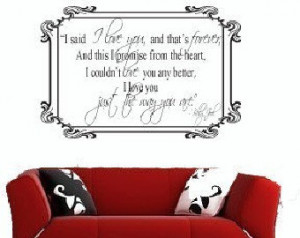 Billy Joel Quote- Vinyl Wall Decal/ Décor/Quote ...