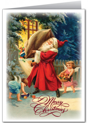 old fashion christmas cards