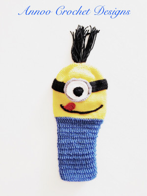 father s day free crochet tutorial minion golf club cover by ...