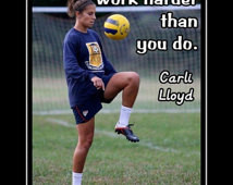 Soccer Poster Carli Lloyd Olympic C hampion Photo Quote Wall Art Print ...