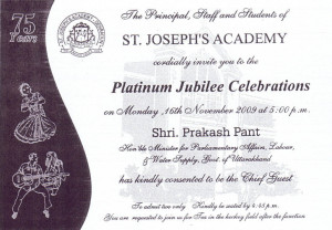Alumni, St. Joseph's Academy, Dehra Dun, India