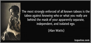 The most strongly enforced of all known taboos is the taboo against ...