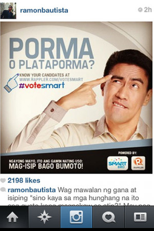 Comedian Ramon Bautista's poster pushed for voting wisely by ...