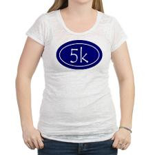 Blue 5k Oval Womens Burnout Tee for