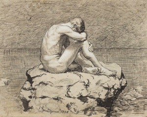 Loneliness by Hans Thoma ( National Museum in Warsaw ).