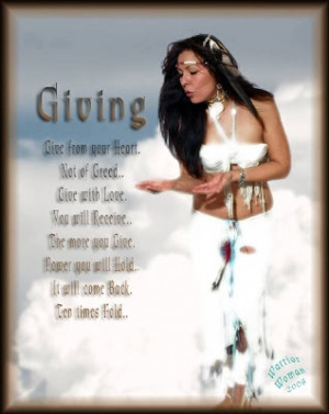 What you give comes back to you tenfold, just ensure you give without ...